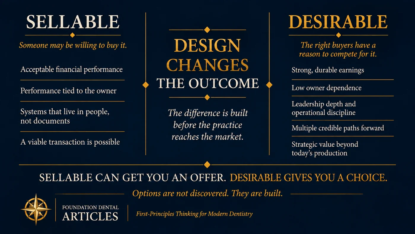 Sellable Gets You an Offer. Desirable Gets You a Choice. - illustration 2