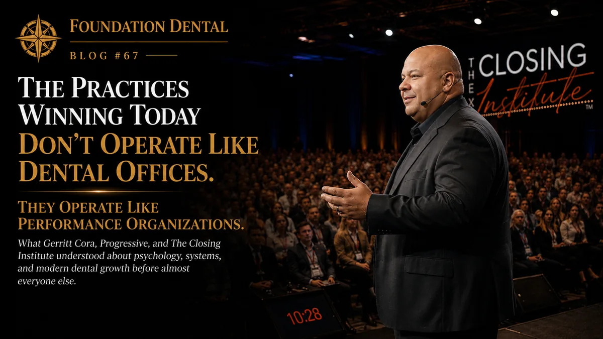 Foundation Dental Intelligence Blog No. 69, What Gerritt Cora Figured Out About Full-Arch Dentistry Before Almost Everyone Else., by Dr. Jim Arnold.
