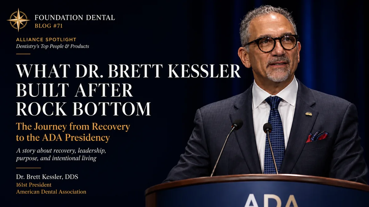 Foundation Dental Intelligence Blog No. 71, The ADA President Who Saw Four Patients a Day and Outproduced Everyone Around Him., by Dr. Jim Arnold.
