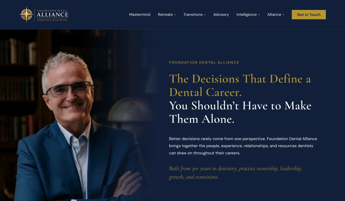 The Foundation Dental Alliance website