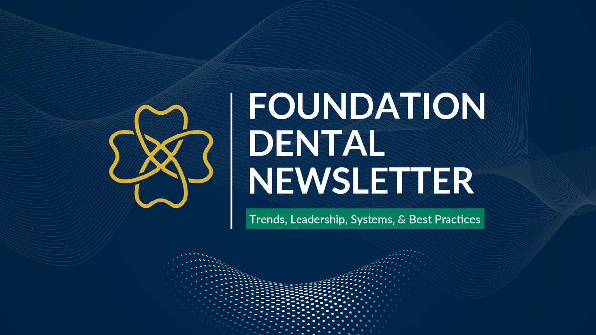 Foundation Dental Intelligence Newsletter No. 3, Mastering New Patient Exams., by Dr. Jim Arnold.