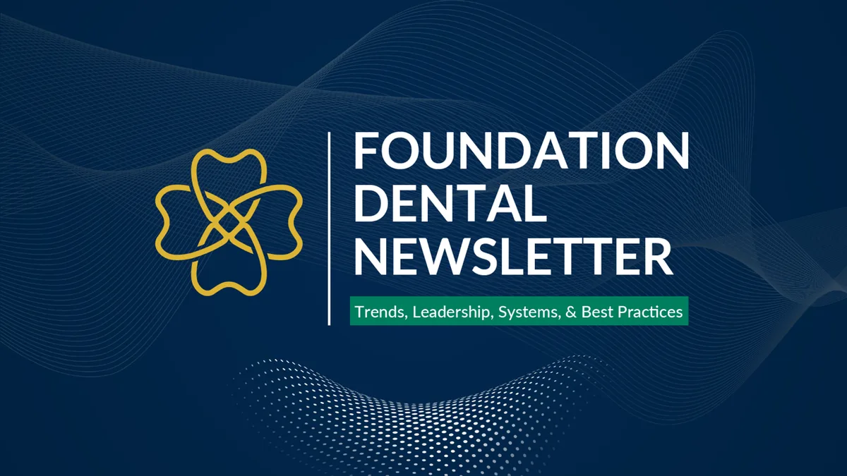 Foundation Dental Intelligence Newsletter No. 6, Mastering Team Meetings., by Dr. Jim Arnold.