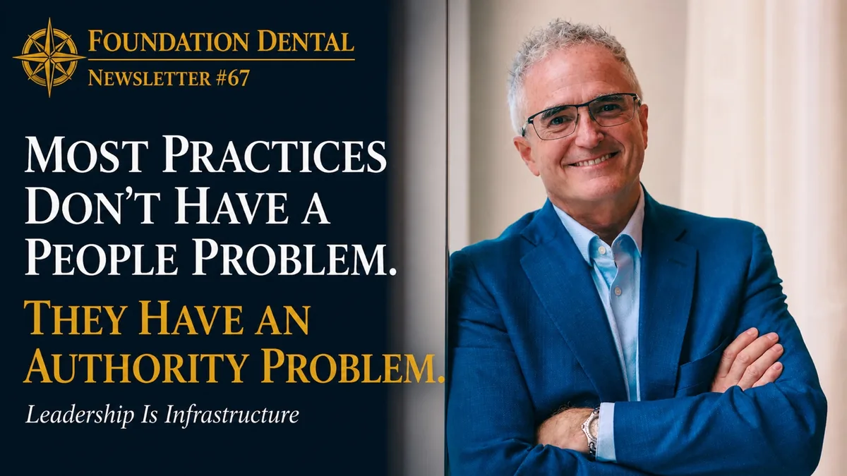 Foundation Dental Intelligence Newsletter No. 67, The Employee You Trust the Most Is Still Waiting for Permission., by Dr. Jim Arnold.