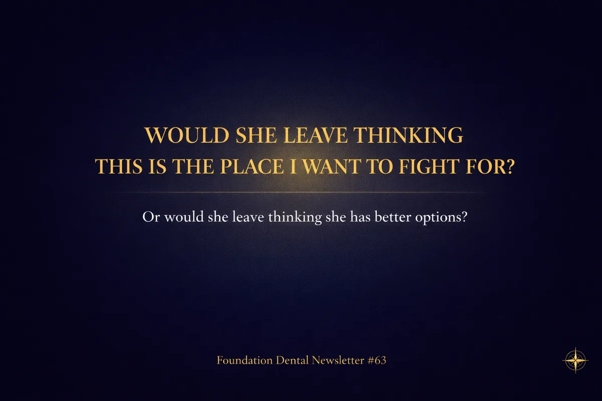 Graphic: Would she leave thinking this is the place I want to fight for? Or would she leave thinking she has better options?