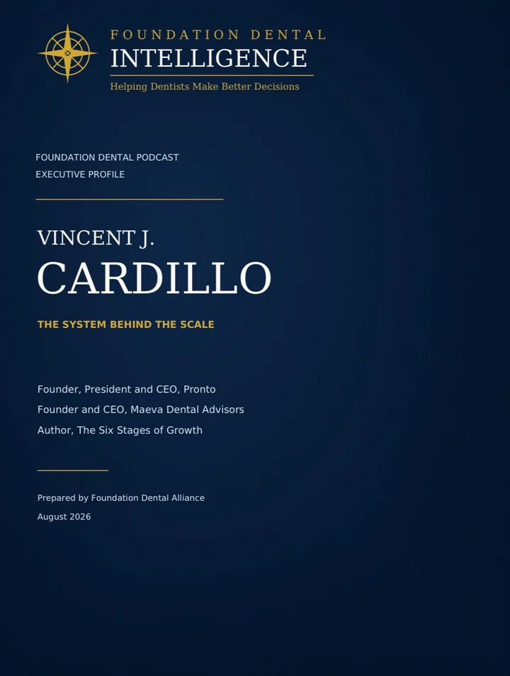 Cover of the executive profile of Vincent J. Cardillo, The System Behind the Scale
